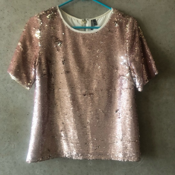 TopShop Sequin Top - Picture 3 of 6